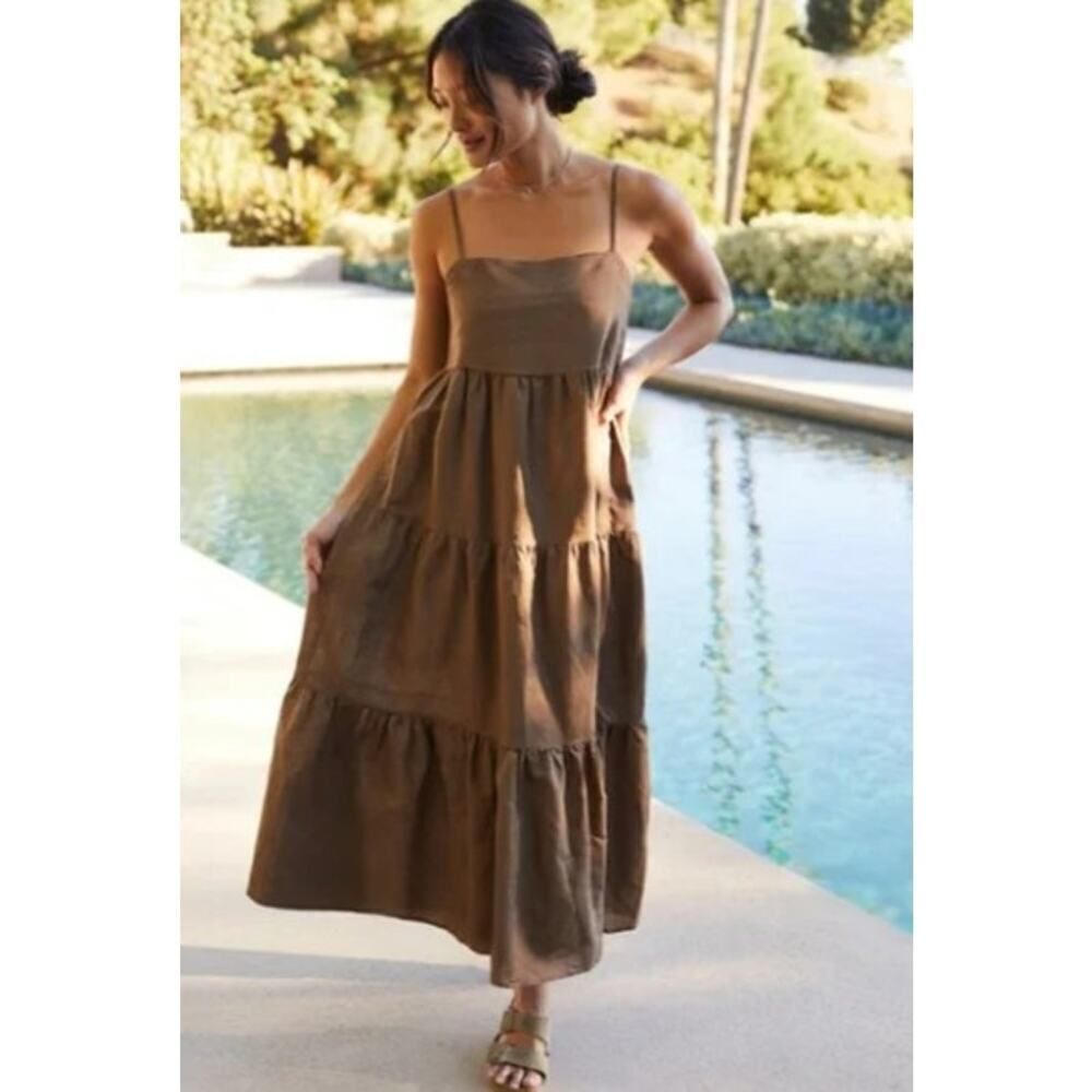 Anthropologie Charlie Holiday Isabella Cover-Up Midi Dress Sz. 4